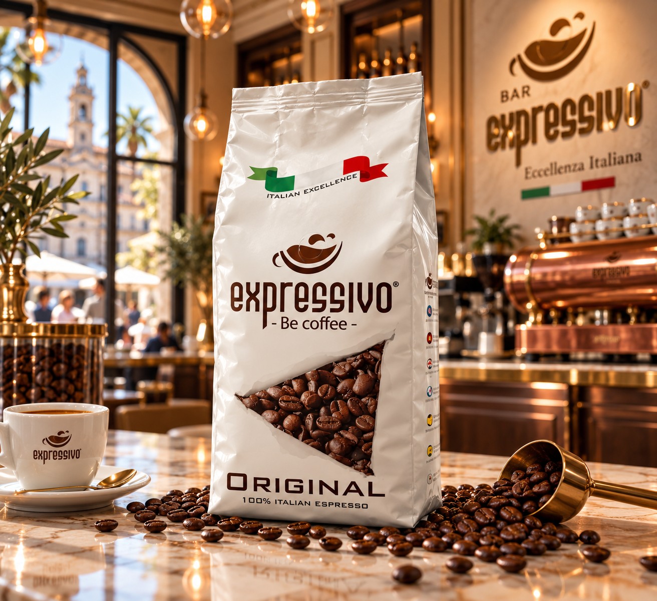 Chicchi di caffè Expressivo